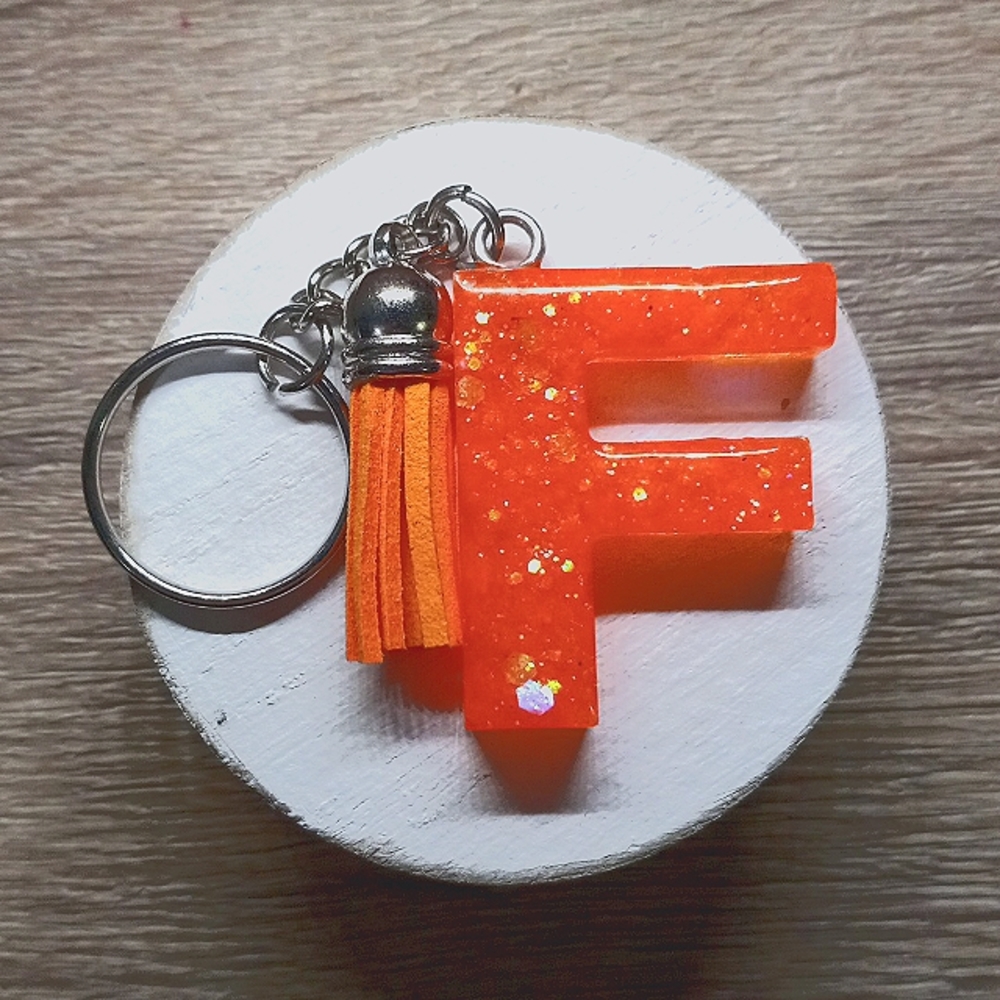 Resin Letter Keychain!!